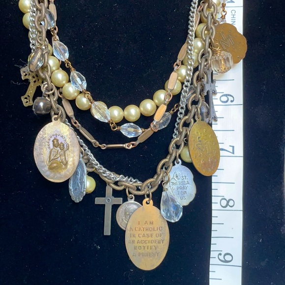 Custom made, one of a kind, multilayer necklace - Picture 2 of 4